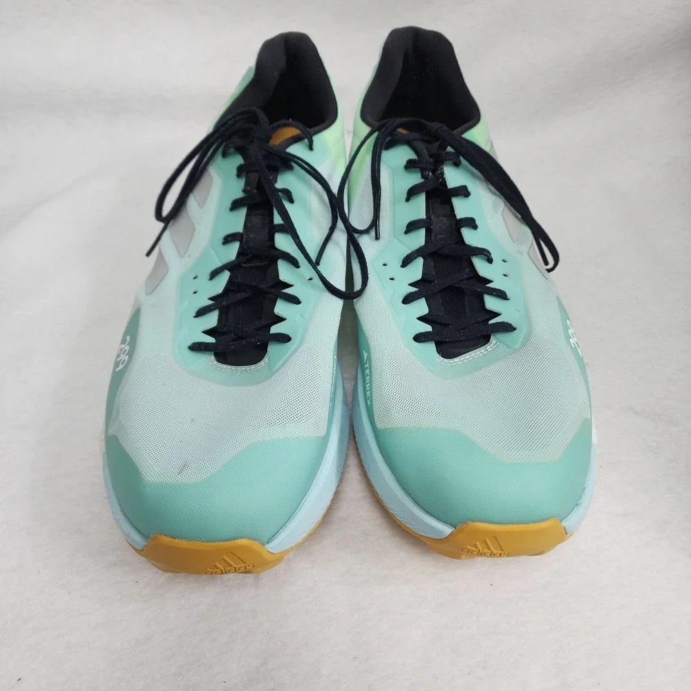 Adidas Terrex Agravic Ultra Mens US 13 Sneakers Aqua Lace Up Trail Running Shoes